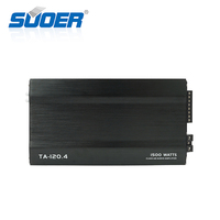 Pour Suoer TA-120.4 Design moderne Amplificateur de voiture à 4 canaux 1000W à 1800W Gamme complète Classe AB avec croisements