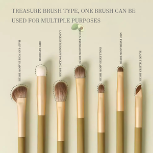 Ensemble professionnel de <span class=keywords><strong>7</strong></span> pinceaux de maquillage, poils synthétiques doux, étiquette privée, logo personnalisé, OEM, collection de pinceaux cosmétiques en gros - Product Image 3