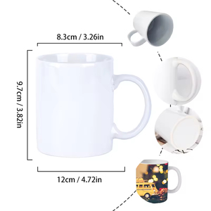 Taza de cerámica de estilo americano con diseño de endorfina ecológica de 11Oz, arcilla de grado alimenticio, capacidad de 350ml con tapa para regalos de negocios, té - Product Image 3
