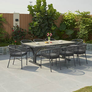 Ensembles de salle à manger d'extérieur de luxe pour <span class=keywords><strong>10</strong></span> <span class=keywords><strong>personnes</strong></span>, ensemble de table extensible en aluminium, tables et chaises d'extérieur pour restaurant, mobilier de <span class=keywords><strong>jardin</strong></span> - Product Image 6