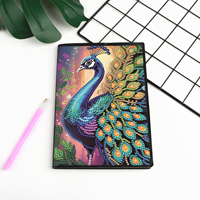 Kit de Diario de Pintura de Diamantes 5D, Set Completo de Manualidades con Diamantes de Imitación, Cuaderno de Arte de Diamantes en Blanco para Proyectos de Arte Hechos a Mano
