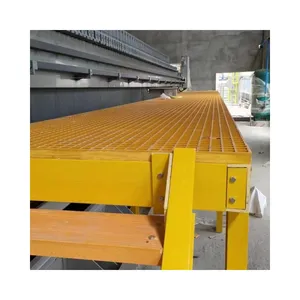 High Strength Fiberglass Deck Flooring Corrosion Resistant Frp Flooring Grating Anti-slip Fiberglass Panel