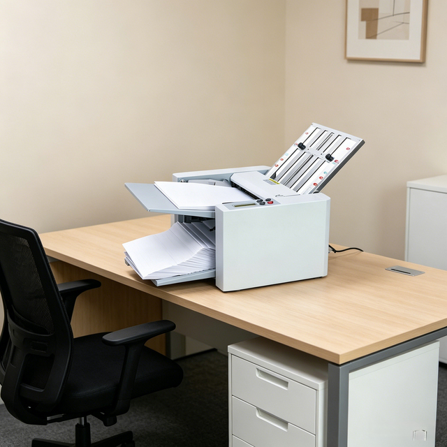 Low Price Small Desktop Double and Single and Triple Fold Electric Office Paper Folder Machine