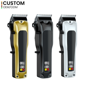 Kit Professionale da Uomo per Taglio Capelli e Barba, Trimmer Elettrico Bianco Ricaricabile Digitale, Set Completo di 2 Pezzi - Product Image 5
