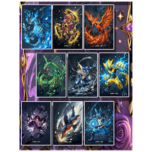 YQ Venta al por Mayor, Nuevo Tablero de Arte Acrílico de Pokémon, Nueve Reinos, Batalla de Espíritus, Tarjetas de Anime Japonés, Juego de Cartas Coleccionables de Pokémon - Product Image 3