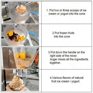 Machine à crème glacée Blizzard automatique électrique commerciale mélangeur mélangeur/fabricant de crème glacée flurry/mélangeur de Blizzard - Product Image 5