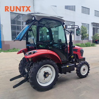 RUNTX 50 PS 4x4 Landwirtschaftlicher Radtraktor mit Frontlader Yangdong-Motor Optionale Kabine