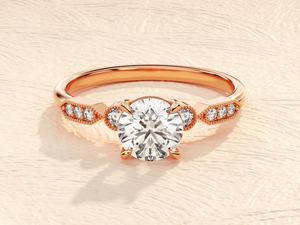 แหวนแต่งงานทำจากเงินสเตอริงของผู้หญิงแหวนสเตอริงแบบวางซ้อนกันได้925มีใบรับรอง Moissanite ตามสั่งผลิตในอินเดีย - Product Image 6