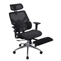 Fauteuil de bureau exécutif moderne en maille, ergonomique, réglable en hauteur, pivotant, pour adultes et personnes corpulentes, idéal pour la sieste - Vente en gros
