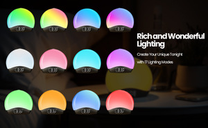 Machine à bruit blanc intelligente pour le sommeil, haut-parleur sans fil avec simulation d'aube pour enfants et adultes, aide au sommeil, réveil lumineux - Product Image 4