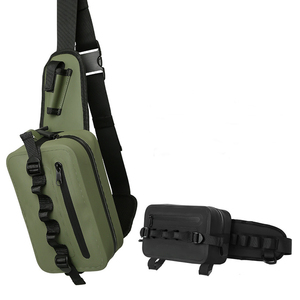 Waterproof Fishing Waist <strong>Pack</strong> with Fishing Rod Holder,Airtight Zipper Closure,Lightweight Fishing Waist Bag for Fly Fishing(B07) - Product Image 2