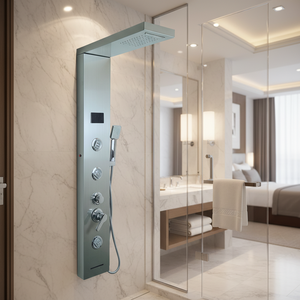 <span class=keywords><strong>Colonne</strong></span> de douche cascade murale en acier inoxydable pour salle de bain à forte demande Système de panneaux de douche à led - Product Image 5