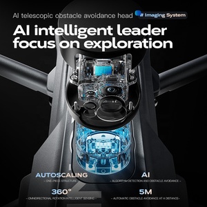 Drone <span class=keywords><strong>Prosumer</strong></span> WING-6 4K 30fps con Controllo Remoto WiFi, Gimbal Brushless a 3 Assi, Elusione Ostacoli Laser, Lunga Portata e Schermo Digitale SD da 7 Pollici - Product Image 3