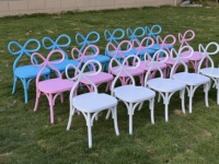 Chaise en résine pour enfants, moderne, durable, écologique, imperméable, légère, confortable, pour l'extérieur, l'école, le jardin, les événements, vente en gros