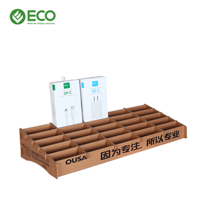 Bìa Cứng Bán Lẻ Eco Hộp Trưng Bày Giấy Gợn Sóng PDQ Kệ Trưng Bày Cáp Dữ Liệu Hàng Đầu - Product Image 3