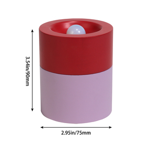 Nhà máy bằng gỗ FSC BSCI tùy chỉnh xi lanh thông tư cột nhỏ đồ trang sức bằng gỗ hộp du lịch trường hợp - Product Image 5