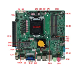 ELSKY Motherboard With I3 Processor Lga 1151 Motherboard DC12V Power USBHD-MI VGA 2LDP Linux COM/RS232 Motherboard H310