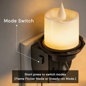 Luci Notturne Vintage LOHAS con Sensore, Effetto Fiamma Bianco Caldo, Luci LED Decorative per Camera da Letto e Corridoio - Product Image 4