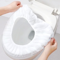 Housses de siège de toilette jetables non tissées imperméables portables pour voyages, hôtels et lieux publics – Vente en gros