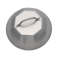 Nouvel Arrivage Offre Spéciale Couvercle Dôme Épais en Acier Inoxydable pour Steak, Hamburger, Teppanyaki – Outil de Barbecue pour Viande