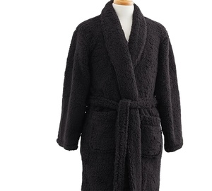 <span class=keywords><strong>Albornoz</strong></span> Casual de Forro <span class=keywords><strong>Polar</strong></span> Cálido de Alta Calidad Personalizado para <span class=keywords><strong>Mujer</strong></span>, Extra Largo y Esponjoso para Todas las Estaciones - Product Image 3