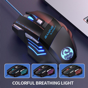 Ratón <span class=keywords><strong>Gamer</strong></span> KAKU 2400dpi 7 Teclas, Seguimiento Sensible, Alta Sensibilidad, RGB, Cableado, Luz Colorida, Ratón para Juegos de Computadora - Product Image 2