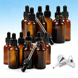 Promoción de Venta a Bajo <span class=keywords><strong>Precio</strong></span>, Gotero de Vidrio Ámbar de 5ml 10ml 15ml 20ml 30ml 50ml 60ml 100ml para <span class=keywords><strong>Suero</strong></span> y Aceite Esencial, Serigrafía - Product Image 4