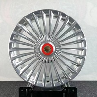 Jantes de luxe personnalisées 20-22 pouces 8.5J 9.5J décalées 5X120 en alliage T6061 argenté, design maillé, pour nouvelle Rolls Royce Ghost
