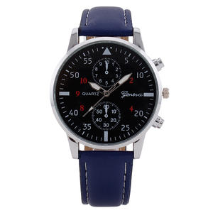 Montre pour homme décontractée, bracelet en cuir, mouvement à quartz, montre pour homme haut de gamme - Product Image 3