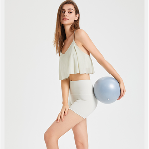 Débardeur Cami en Maille à Volants et Bretelles Croisées pour Femme, Bretelles Fines Ajustables, Coupe Ample, Idéal Yoga et Fitness, Vente en Gros - Product Image 4