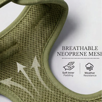 Harnais rembourré de créateur OEM pour animaux de compagnie - Gilet pour chien en maille douce à imprimé écossais vert, confortable, à enfiler, pour la marche en extérieur, en polyester