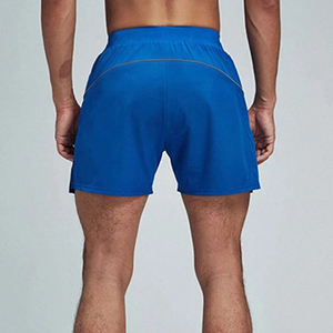 Breathable Mesh Athletic Gym Shorts Jogger Drawstring Waist Mens Quick Dry Running Shorts With Pattern - Product Image 3