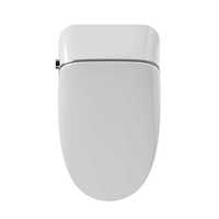 WC intelligent à poser certifié CE avec commande latérale, bidet intelligent en céramique pour la décoration de la salle de bain à domicile