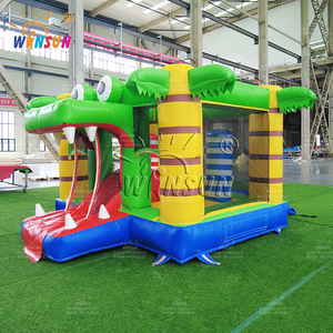 Pequeño cocodrilo interior al aire libre niños cocodrilo trampolín inflable - Product Image 4