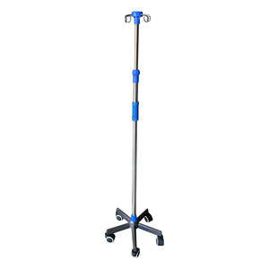 Drip Stand Metal Base Adjustable Height 5 Wheels Hospital Use - Product Image 5