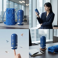 Gourde de voyage de luxe 260 ml en titane pur, 40 % plus légère, résistante aux acides, motif ciel étoilé, boîte cadeau, logo personnalisé, entièrement sur mesure OEM/ODM