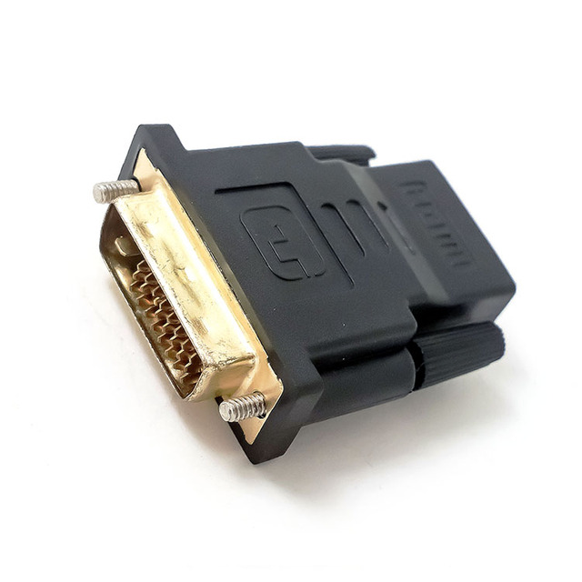 24+1DVI to HDMI Bidirectional DVI (DVI-D) to HDMI Male to Female Adapter with Gold-Plated Cord