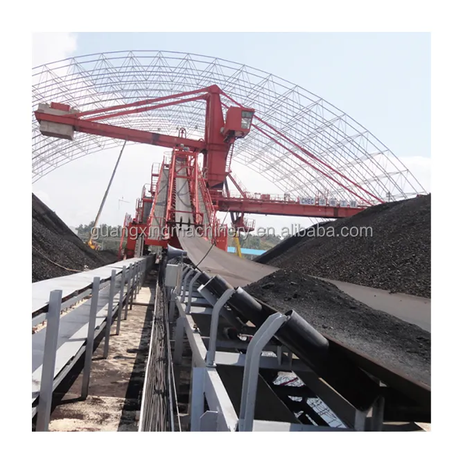 Factory direct Huge capacity simple structure Soil roller belt conveyor system