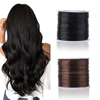 ARLANY Cordon élastique en polyester pour perles, extensions capillaires, tissage, couture, bracelets et trames de cheveux