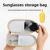 Étui à lunettes portable en EVA, antichoc, étanche, boîte de protection rigide pour lunettes, pochette zippée, vente en gros, logo personnalisé