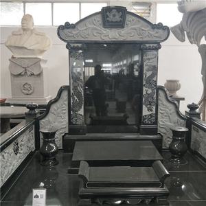 Zwart En Grijs Op Maat Gemaakte Moderne Gedenkteken Granieten Grote Begraafplaats Grafsteen Monumenten Grafsteen - Product Image 5