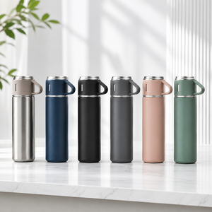 Back to School Gift Set Stainless Steel Insulated <b>Thermos</b> Vacuum Flask Mug Tumbler 3 Lids Large Capacity Eco-Friendly Portable - Product Image 3
