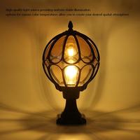 Lampe de poteau extérieure vintage étanche IP54 en aluminium pour parc, portail, cour