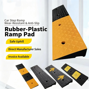 <span class=keywords><strong>Rampe</strong></span> de trottoir portable en caoutchouc à prix d'usine, avec <span class=keywords><strong>fil</strong></span> d'<span class=keywords><strong>acier</strong></span> intégré, pour voiture et fauteuil roulant, capacité 5 kg, vitesse 1-5 mph, diverses spécifications - Product Image 1