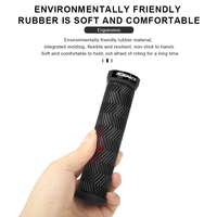 RIDERACE poignées de guidon de vélo antidérapant confortable en caoutchouc VTT couverture de guidon ergonomique vtt manchettes verrouillage sur anneau