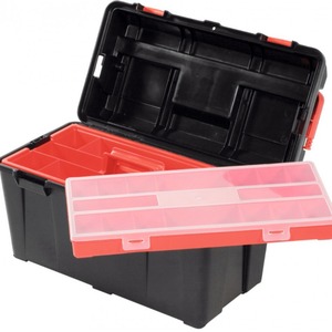 Boîte à outils avec compartiment organisateur pour le rangement des outils et des accessoires, format de transport - Product Image 5