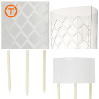 Support de plante Monstera d'intérieur de 60 cm, piquet empilable en plastique en forme de D pour plantes grimpantes