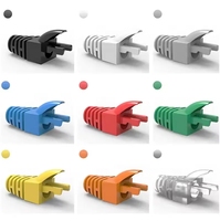 8P8C Network Modular Plug Crystal Head Cover Protector Rj45 Connector Boots