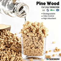Litière pour chat en bois de pin naturel, anti-odeurs, absorption supérieure, à base de plantes, sans poussière, biodégradable, légère