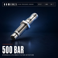 Capteur de proximité inductif Domenzi 500 Bar M12 à corps fileté étanche pour la détection de position finale des vérins hydrauliques